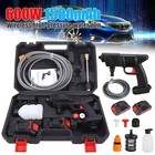 2 Battery Cordless Water Spray Gun Portable High Pressure Car Washer Cleaner A1