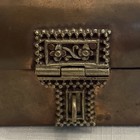 Vintage Copper And Brass Mini Treasure Chest Trinket Box Dragons