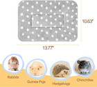 3pcs Guinea Pig Bed Soft Rabbit Bedding Cage Liner Warm Bunny Mats Pee Pads Flee
