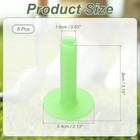 6 Pack Rubber Golf Practice Tee Driving Tee 3 1 Inch Rubber Green