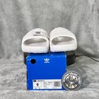 Adidas Adilette 22 Men   s Size 9 Slides Sandals Crystal White Hq4672 New In Box
