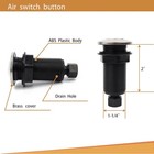 Sts-oosn Garbage Disposal Air On Off Switch Kit Dual Outlet Sink Satin Nickel