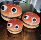     Vintage 3 Mcdonalds Statue Burger Statue Mcdonaldland Playland