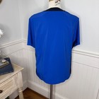 Nike Womens Softball V-neck Short Sleeve Pullover Blue Black Do9172-493 M