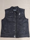 Harley Davidson Vest - Men s Black Denim Large   Slim