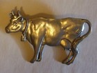 Vintage Cow Pin Pewter Made In Canada
