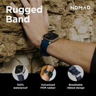 Nomad Rugged Band For Apple Watch - 45 49mm Atlantic Blue Silver Hardware Apple