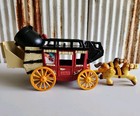 Fisher Price Great Adventures Cowboy Western Wild West Stagecoach Horses Figures