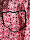 Vintage Handmade Pink Black Half Apron Pockets Granny Cottage Core  Xl 