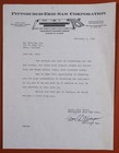 1951 Pittsburgh-erie Saw Corp Letter To Miami Locker Plant Peru In  B1s3