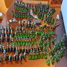Britains 1977 Vintage Plastic Infantry Toy Soldier Figures Large Lot Mpn 084