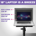Laptop Desk Mount 9x12 5  Adjustable   Holds 65lbs For Desk  Piano   Workstation