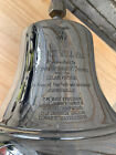 Vintage Bell Us Military Bronze 20lb Nautical Ship 1955-56    the Get Well Bell   