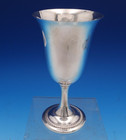 Fisher Sterling Silver Goblet With Gadroon Border On Base  62 6 3 4    7937 