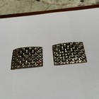 Aged Gold Tone Shoe Clips - Signed Musi
