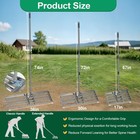 Fuuner 30 x10  Heavy Duty Steel Lawn Leveling Rake Soil Sand Gravel Yard Tool