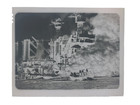 Vtg Shipwreck Blast Explosion Ship Attack Photo 4x5 Negatives Images Warship
