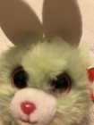 Ty Beanie Balls Puffies Kiwi Green Bunny Rabbit Nwt 3    Easter Fuzzy Glitter Eyes