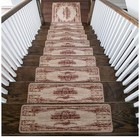Smz  13 1 Stair Treads Carpet With Landing Slip Resistant Stair Rugs maroon 