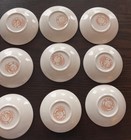 Furnivals Quail Brown Butter Pat Plate Set Of 3