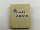Thank You Call Again Full Unstruck Vintage Matchbook Ad