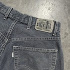 90s Vintage Levi Silver Tab Loose Baggy Shorts Size 29 Pin Striped Grunge Rare