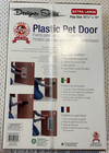 Ideal Pet Products  Xl Plastic Dog Door  10 5x15 Flap  -telescoping Frame in Box
