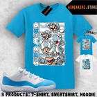 Shirt To Match Aj 11 Low Unc Blue 2026 Sneaker Matching Tee Retro M Bros T-shirt