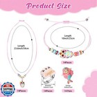 70 Pcs Kids Jewelry For Girls Set Little Girls Jewelry Unicorn Mermaid Adjust