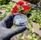 Swarovski Crystal  Aurora Borealis Effect Vega Large 62mm Faceted Half Ball