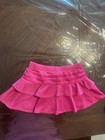 Adidas Toddler Girls Skirt - Mesh Ruffle W built In Shorts Hot Pink Sz 2t