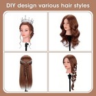 Mannequin Head With 100  Human Hair  Real Hair Cosmetology Mannequin Head Hair