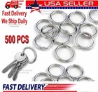 Wholesale Lot 500 Key Rings Split Stainless Steel Keychain 25mm 1  Diameter Hot 