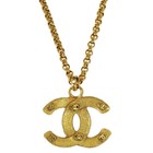 Chanel Gold Cc Chain Pendant Necklace 29 117150