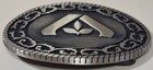 Vintage Albertson s O c  Tanner Solid Brass Belt Buckle 3 5 x2 5  A Emblem 1981