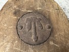 Vintage Marine Nautical Maritime Pulley Wood Block With Anchor Emblem Rigging