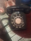 Vintage Western Electric Black Rotary Phone Model 500 Bell System Mid Century