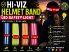 Hi-viz Reflective Helmet Band With Led Light   Elasticate Helmet Hat Band