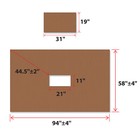 Bbq 8 x5  Double Tier Replacement Canopy Grill Gazebo Roof Gazebo Cover Top