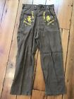 Vtg 1940s Gsa Girl Scouts Brownie Uniform Screen Printed Cargo Pants 25    X 22   