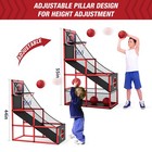 Basketball Arcade Game Indoor Outdoor  Kids Basketball Hoop With 4 Balls   Pu   