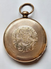 Antique Ornate Photo Locket With Daguerreotype Photo Of Woman