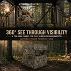 Hunting Camouflage Tent See Through Pop Up Ground Deer Blind 360   swing Door