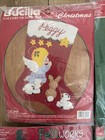 Vtg  Bucilla Dimensions Holiday Time Lot Of 6 Felt Christmas Stocking Kits Nos