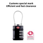 Tsa Approved Cable Luggage Locks  3 Digit Combination Padlocks  Travel Lock F   
