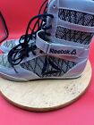 Reebok Boxing Boots  Lace Up Ankle Strap Black silver Men   s Size 12 Nos