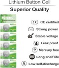 Lot Pgsonic Cr1620 Dl1620 Lithium Battery 3v Button Battery Coin Cell
