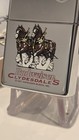 Vintage 1998 Zippo Lighter Clydesdales Budweiser Beer Bottle Can Label Mint Tin