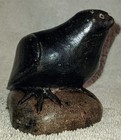 Vintage Inuit Canadian Eskimo Carved Soapstone Bird 5 3 8 X 3 1 4 X 3 Inches