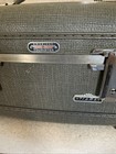 Vintage American Tourister Tiara Gray Textured Train Case With Tray No Key Usa